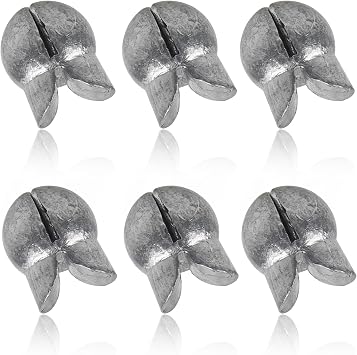 100 Pack Split Shot Fishing Weight Removable Clip On Fly Fish Line Sinkers Round Egg Fishing Sinker Saltwater Lead Weight Bass Fishing Freshwater