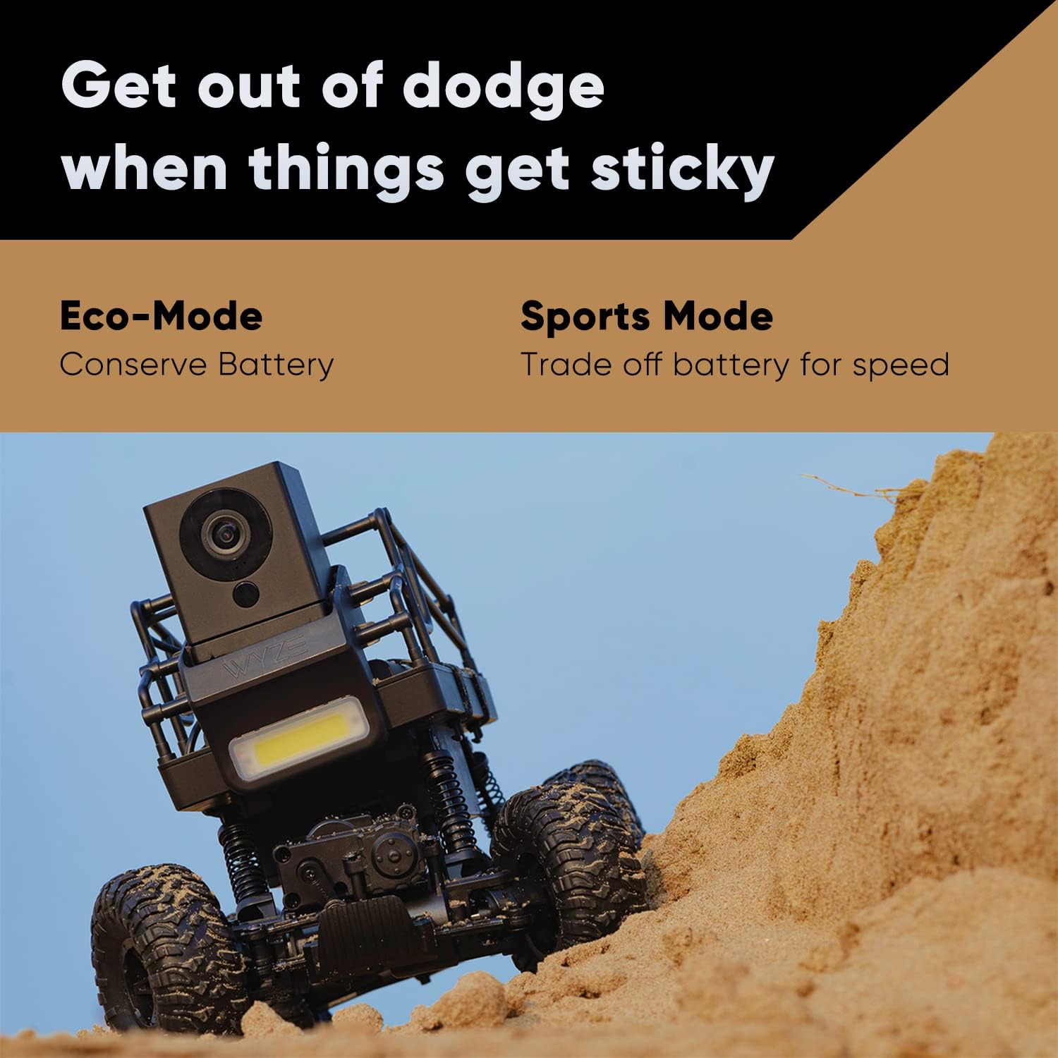 Wyze Car, RC Car Remote Control Car for Adults with 1080p Full HD FPV WiFi Camera, 2.4Ghz All-Wheel Drive Off-Road Trucks with LED Headlights, Two Battery Modes for 2-Hour Play : Toys & Games