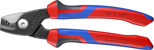 KNIPEX Tools 95 12 160 StepCut - Tijeras para cables, agarre cómodo, 6.25 pulgadas