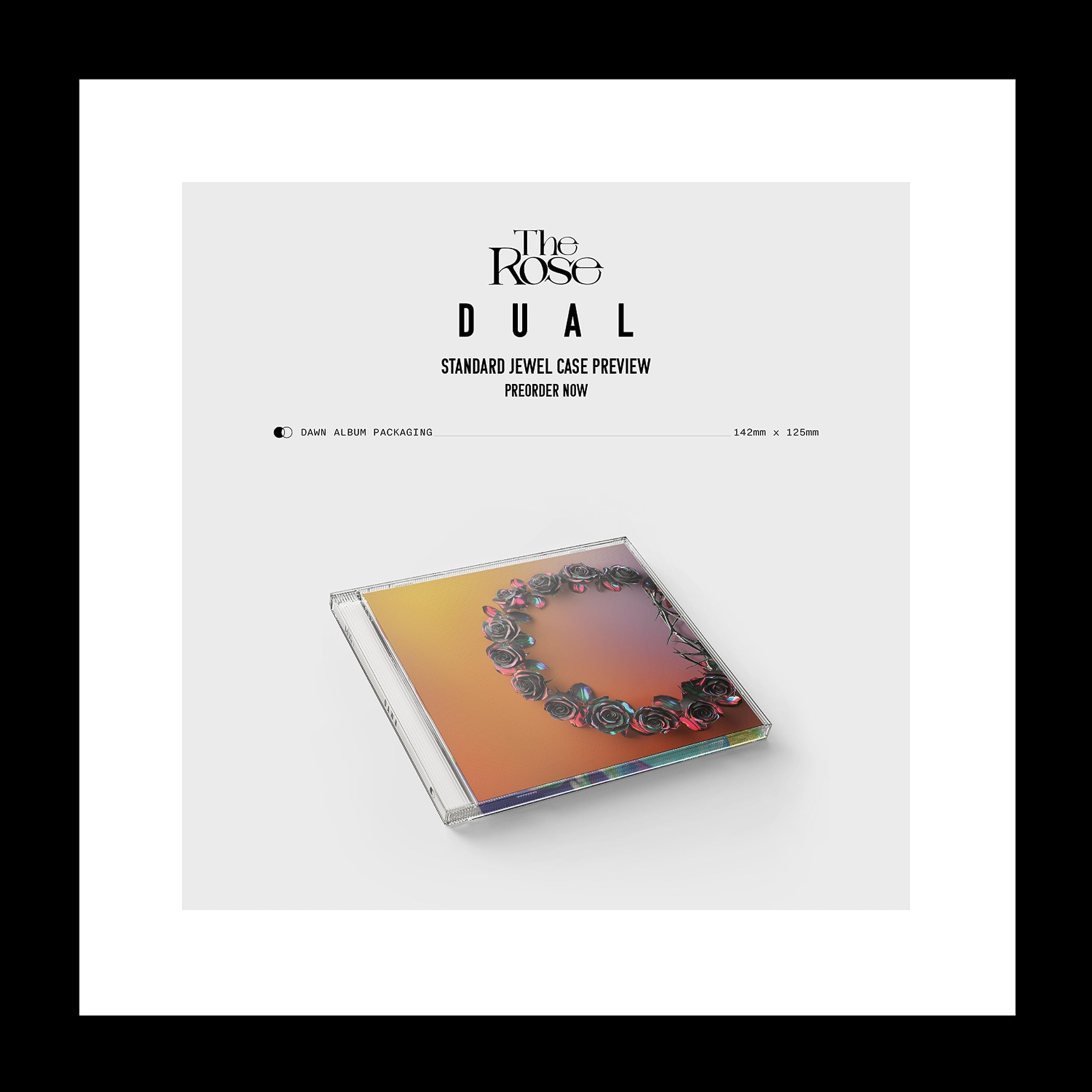 The Rose DUAL 2nd Album CD+Photobook+Photocard+Sticker pack+Trackin Sealed Kim Woosung (Jewel Case DAWN Version)