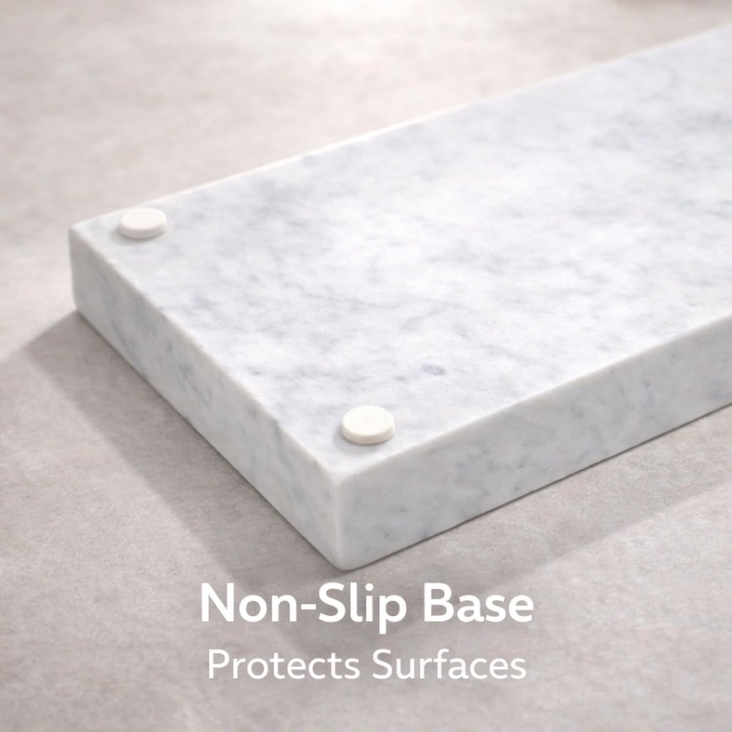 Natural White Marble Tray for Bathroom | Kitchen | Vanity | Desktop, Stone Organizer for Coffee Table, Dresser, Nightstand, Candles, Soap, Towel, Plant, Jewelry (10" x 6"), Rectangular - Image 8