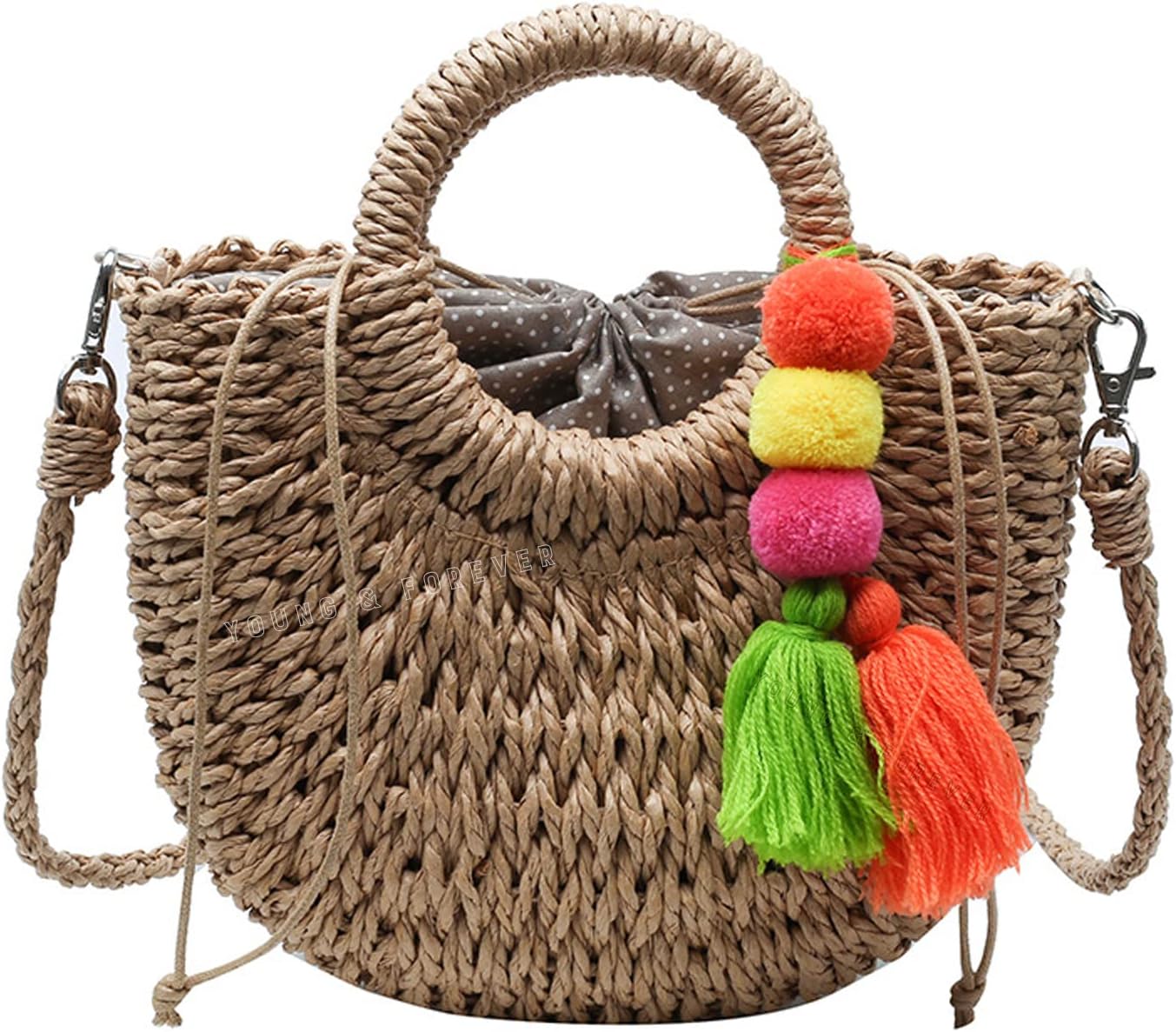 Young & ForeverWomen's Gift Satchel Handbag, Beige