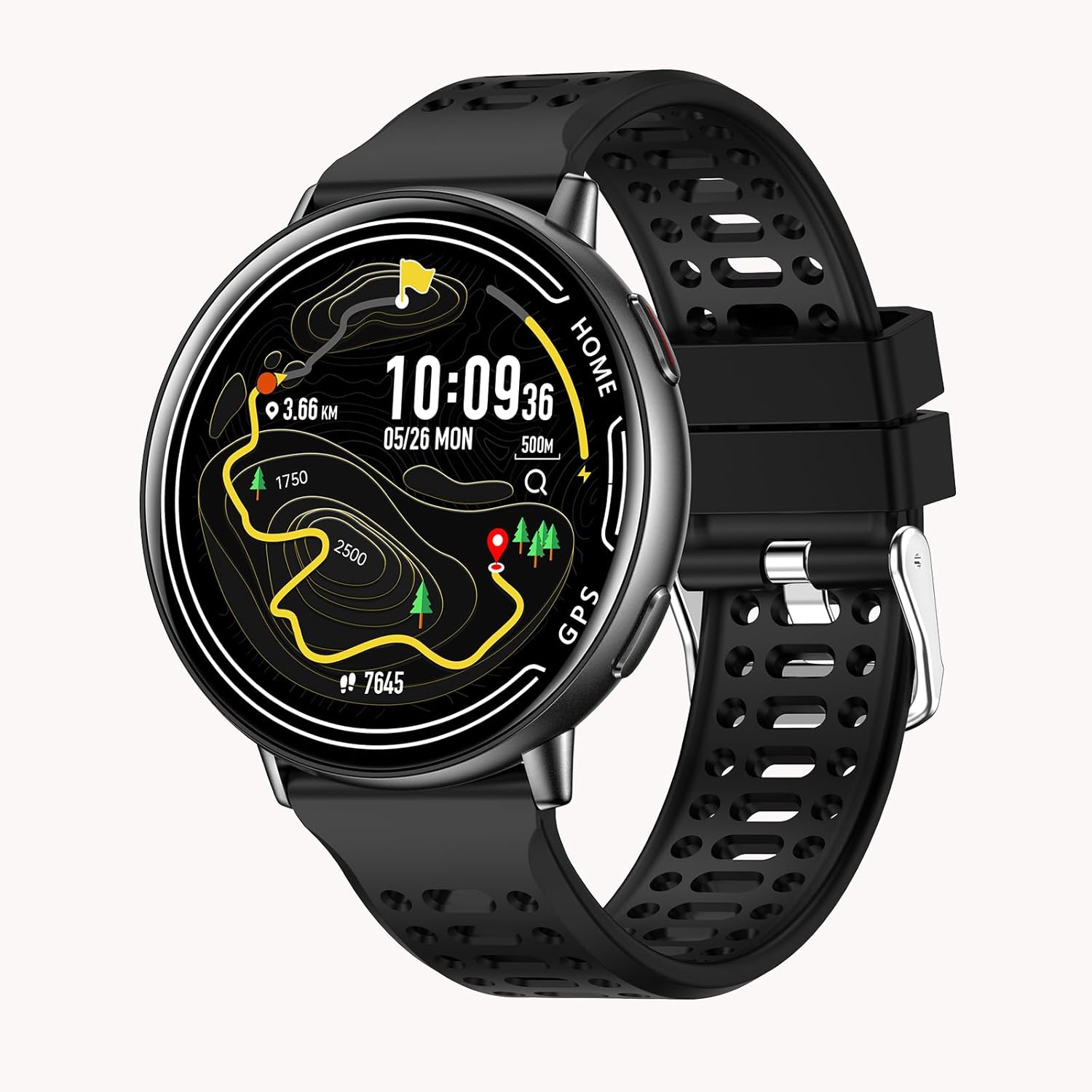 Yihou GPS Smart Watches for Women Fitness Watch Fitness Tracker with Heart Rate Monitor Sleep Monitor Sports Modes for Android iOS Pink