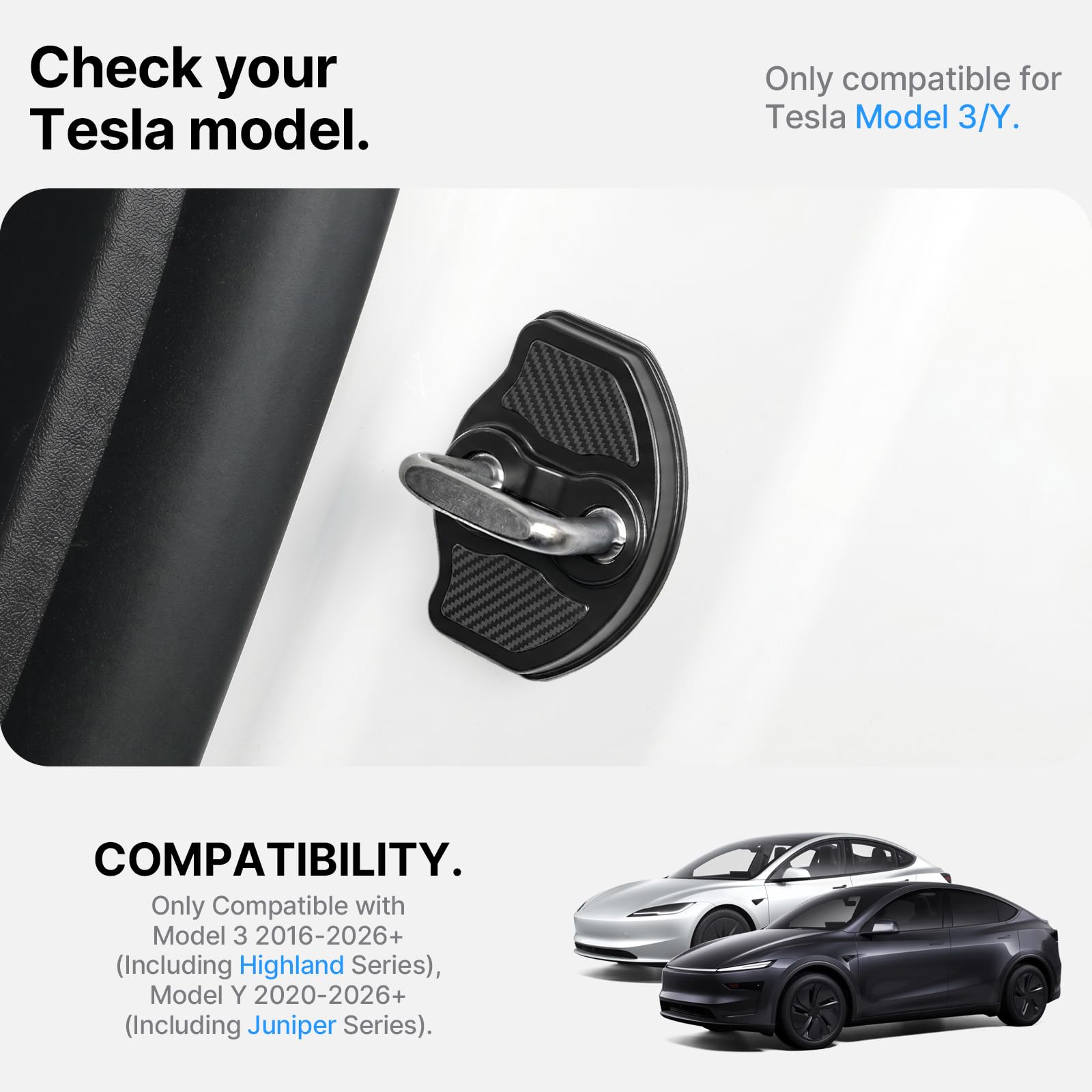 Amazon.com: CYBERBEANS 4-Pack Door Lock Cover Protector for Tesla