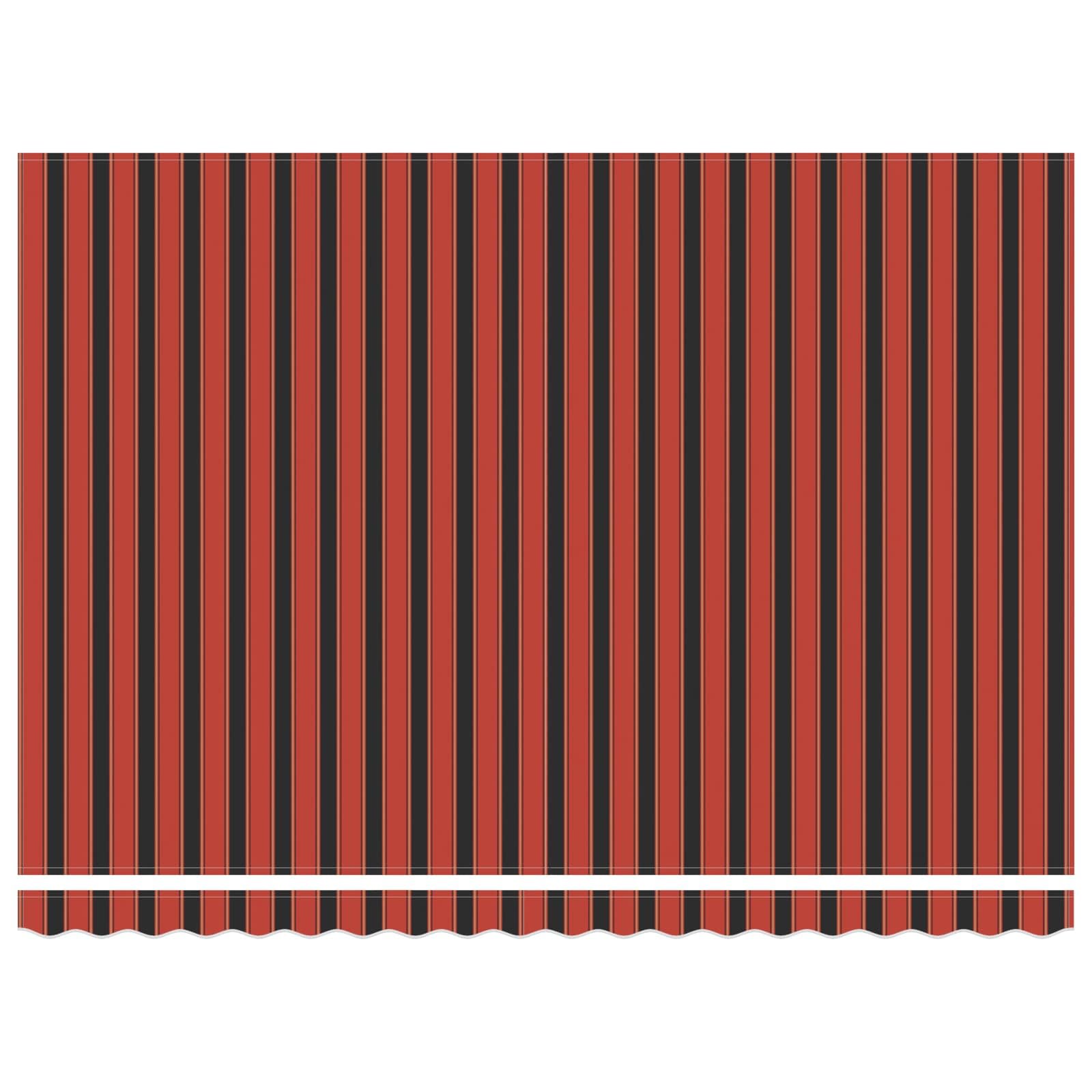 Toldo Retráctil Eléctrico Naranja, Marrón, Blanco 4,5 x 3 m