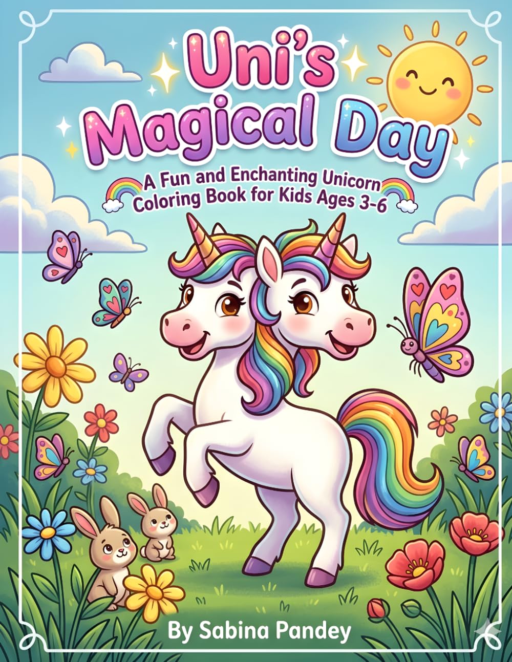Uni’s Magical Day: A Fun and Enchanting Unicorn Coloring Book for Kids Ages 3-6 | Simple Designs for Little Artists | Perfect for Preschool and Kindergarten Development