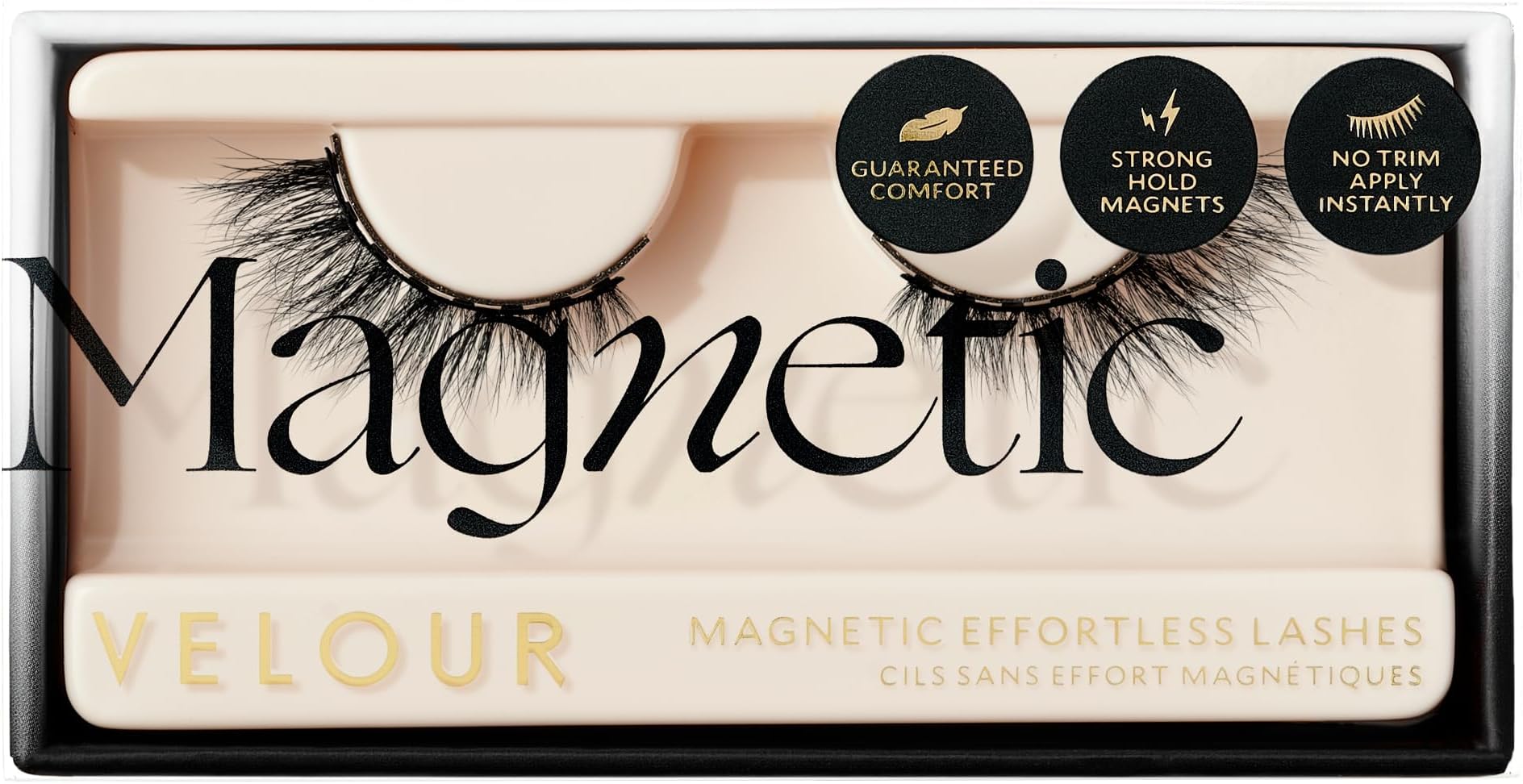 Velour Lashes Magnetic - False Eyelashes - Lightweight, Reusable, Handmade - Wear up to 30 Times - Fake Eyelashes - 100% Vegan, Soft and Comfortable, All Eye Shapes - Opposites Attract