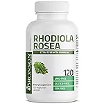 Bronson Rhodiola Rosea Vegetarian Capsules - Adaptogenic Herb - Brain, Stress & Mood Support - Non-GMO, 120 Count