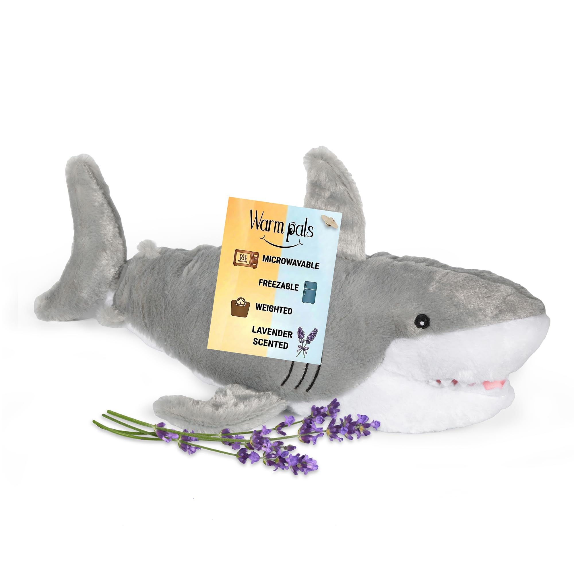 Amazon.com: Samuel Shark - Microwavable & Weighted Plush Stuffed