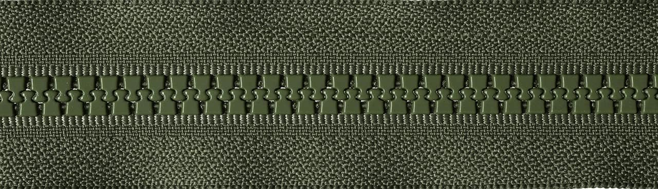 YKK Open Ended Zip, 46 cm Length, No. 566 Khaki