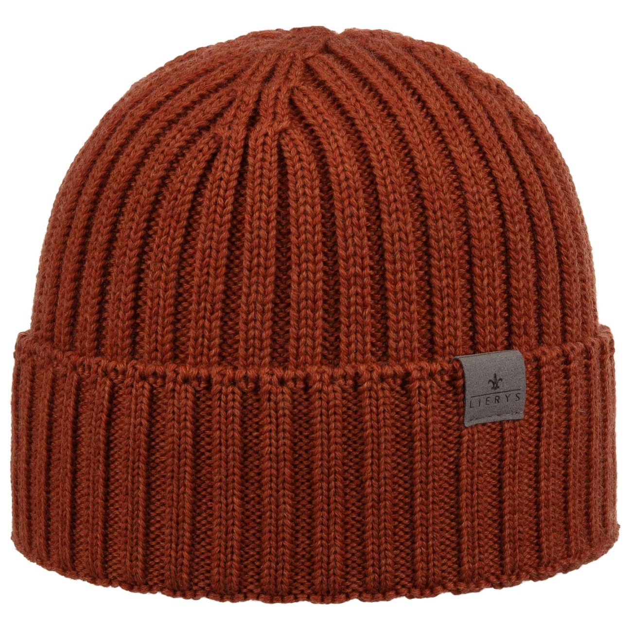 LIERYS Czapka dzianinowa sciagaczowa merino Wyprodukowano w Niemczech Unisex Jesien Zima