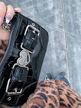 Makukke Y2K - Bolso De Mano Para Mujer, Bolso De Hombro De Lona, Bolso Gótico, Bolso De Calavera Para Trabajo, Oficina, Viajes