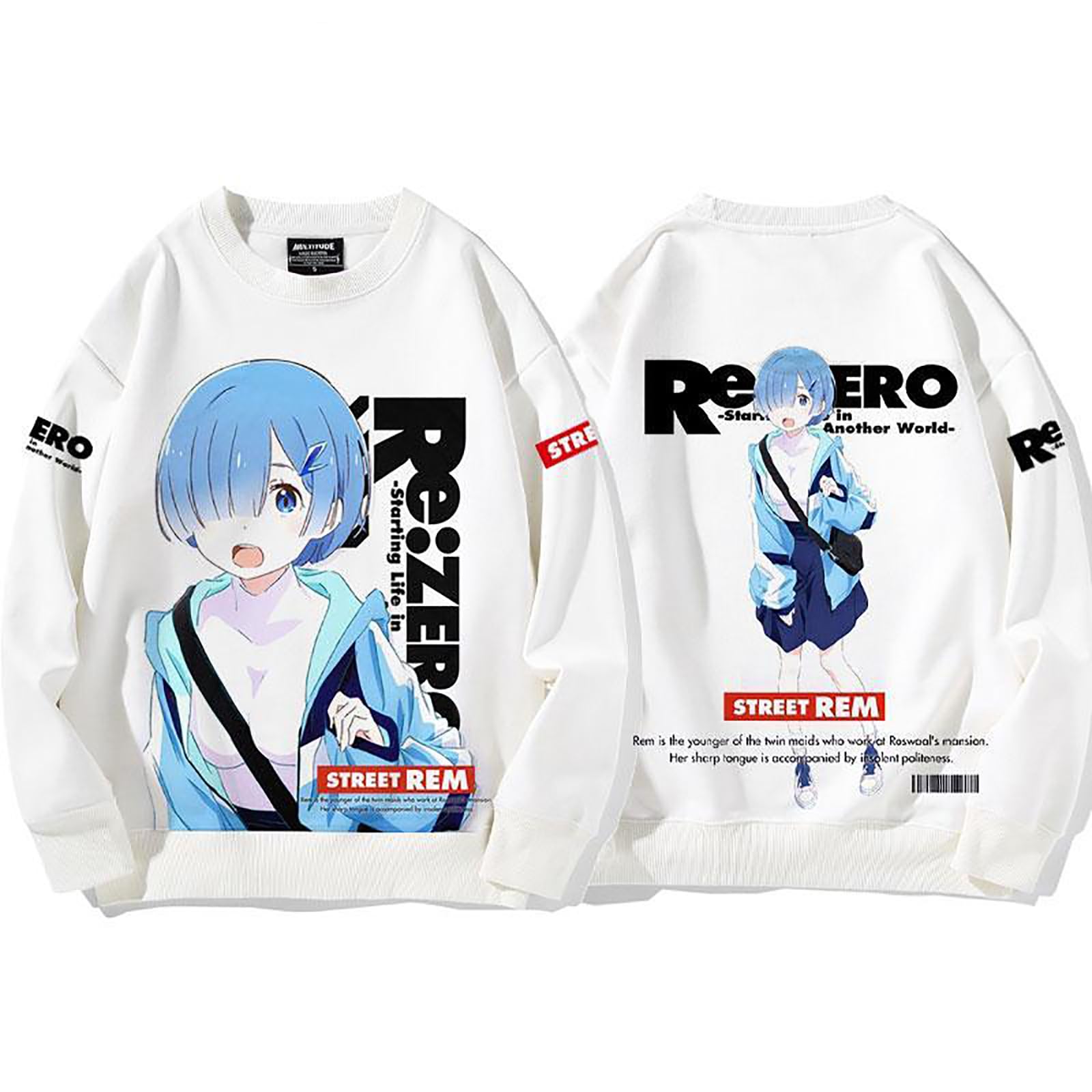 Amazon.co.jp: Re：ゼロから始める異世界生活 パーカー リゼロ レム