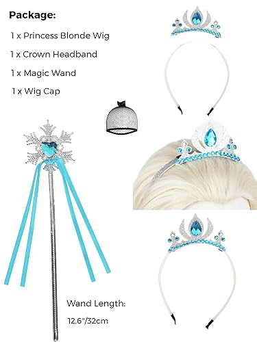 Vista 186 de Pelucas de sirena para niños y niñas, 21 pulgadas de largo, rizadas, color rojo oscuro, peluca de onda de sirena con clip de estrella de mar