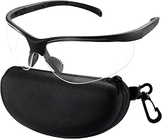 xaegistac Safety Glasses Anti-fog Shooting Glasses, ANSI Z87 Shooting Eyewear Eye Protection with Hard Case