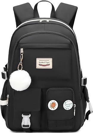 Spotted Tiger Girls Backpack Aesthetic Backpack for Teen Girls Cute School Bag Bookbag Anime School Backpack for Girls