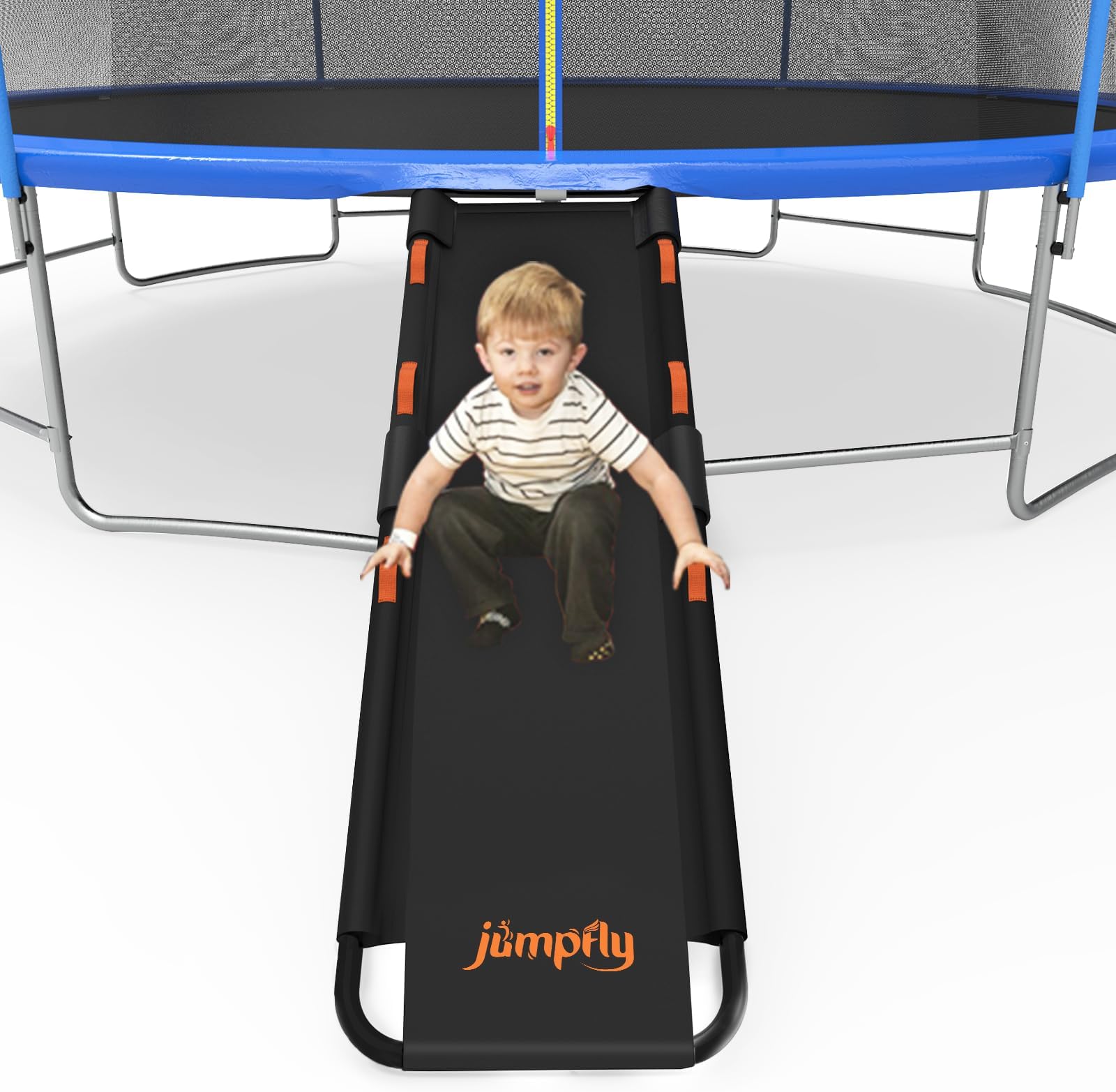 jumpfly Trampoline Slide, Universal Trampoline Slide Ladder with Handles for Kids Climb Up & Slide Down