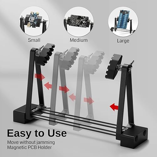 Miniatura 5 de SainSmart Estación de reparación de soldadura de lujo 2 en 1+amortiguador magnético de humo de soldadura SainSmart