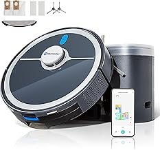 Vacmaster V10i 3-in-1 Robot Vacuum and Mop Combo with Self-Empty Station for 45 Days, LiDAR Navigation,3000Pa Strong Suction, Multi-Floor Mapping for Homes with Pets, Carpet & Hard Floors
