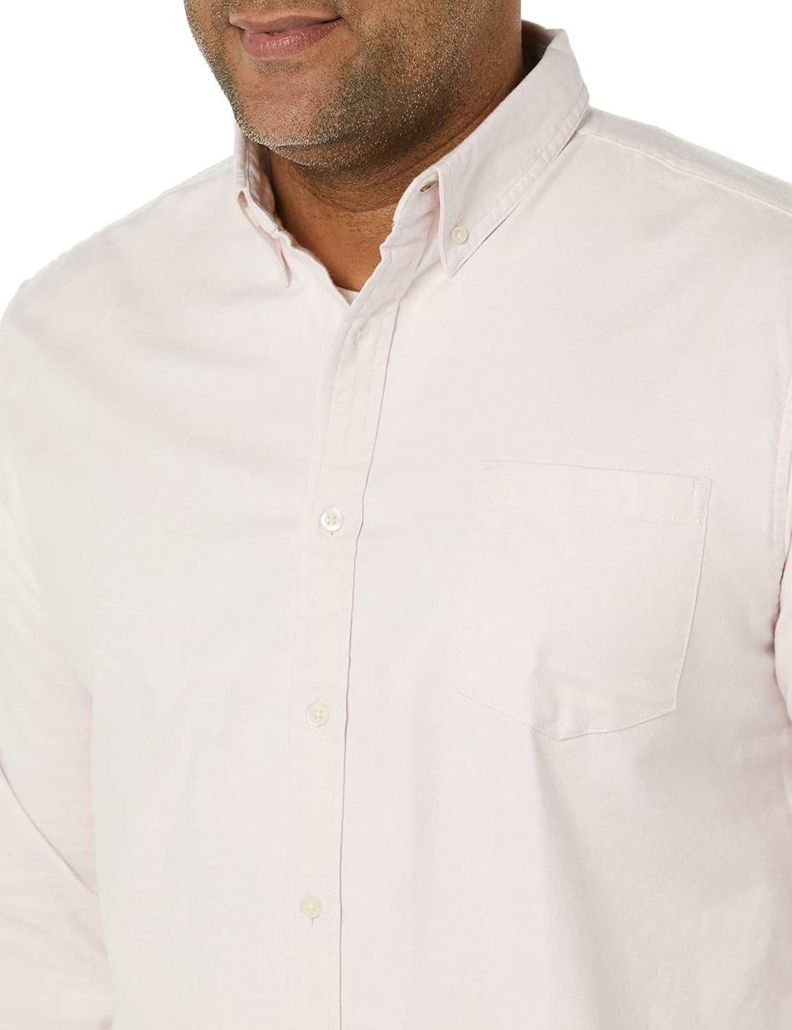 Amazon Essentials Men's Long Sleeve Shirt - Regular-Fit, Pocket Stretch Oxford (Available in Big & Tall) - Image 5