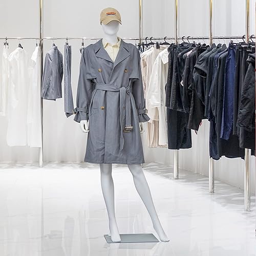 Miniatura 8 de kinbor Maniquí femenino de cuerpo completo – Cuerpo de maniquíes realistas de 70 pulgadas con brazos ajustables, piernas y cabeza giratoria