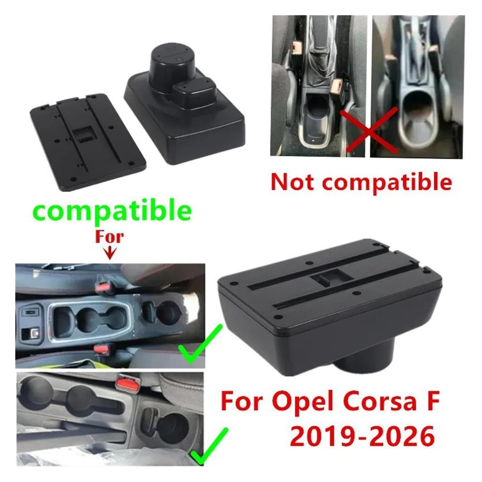 Para Opel Para Corsa F Para OPEL Para CORSA 2019-2026 Reposabrazos Coche