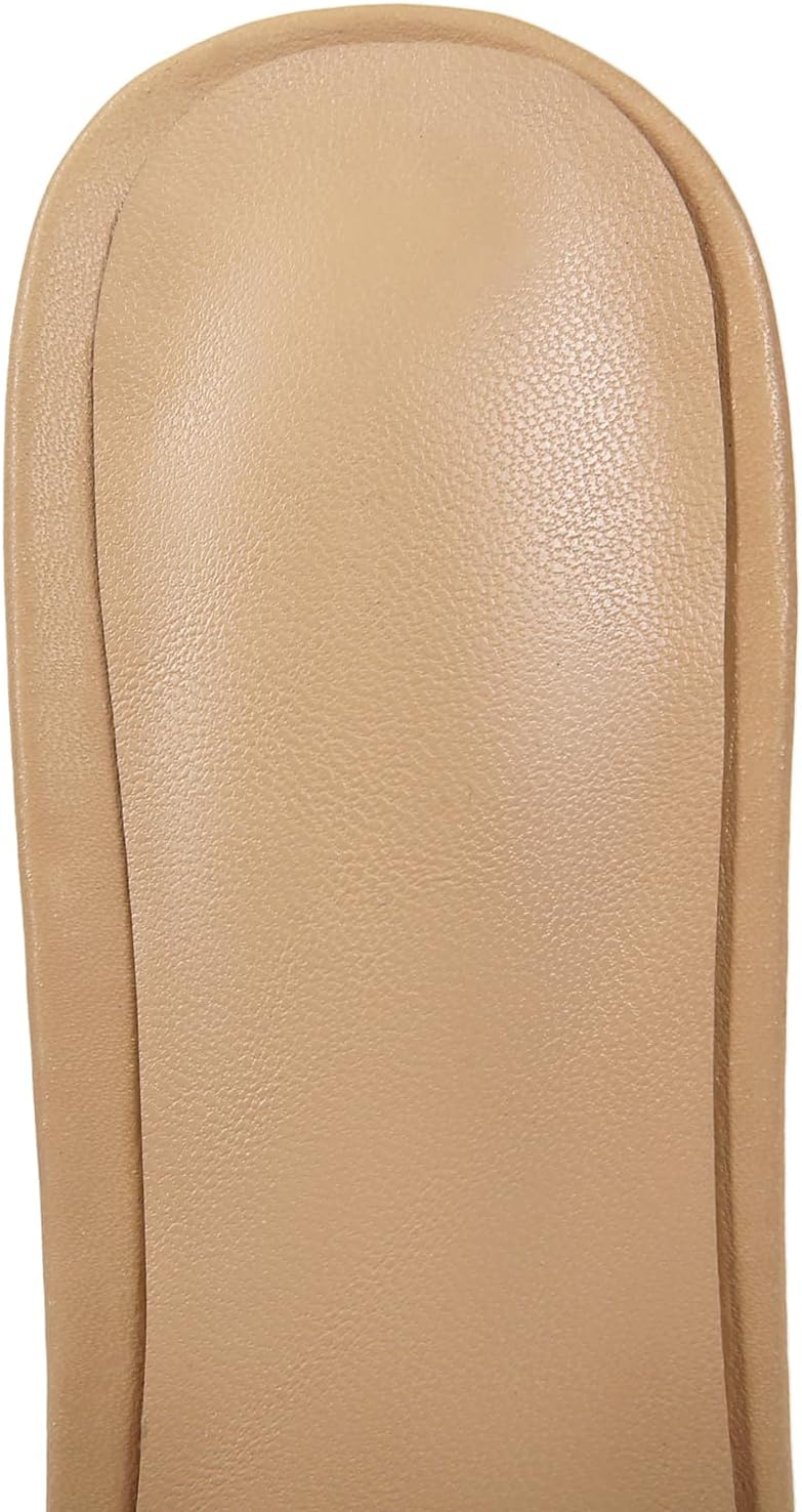 Saint Leia Women's 4IN High Heel Sandals Nude Stiletto Pumps with Gold Silver Pearls Heels for Weddings Parties and Evening Wear - Image 5