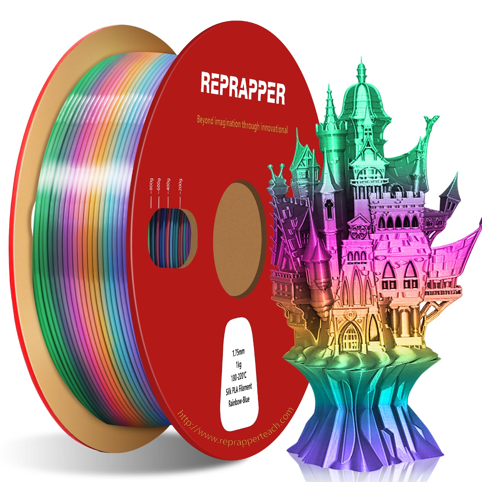 Dual Color PLA Filament - 4 Assorted Spools -28