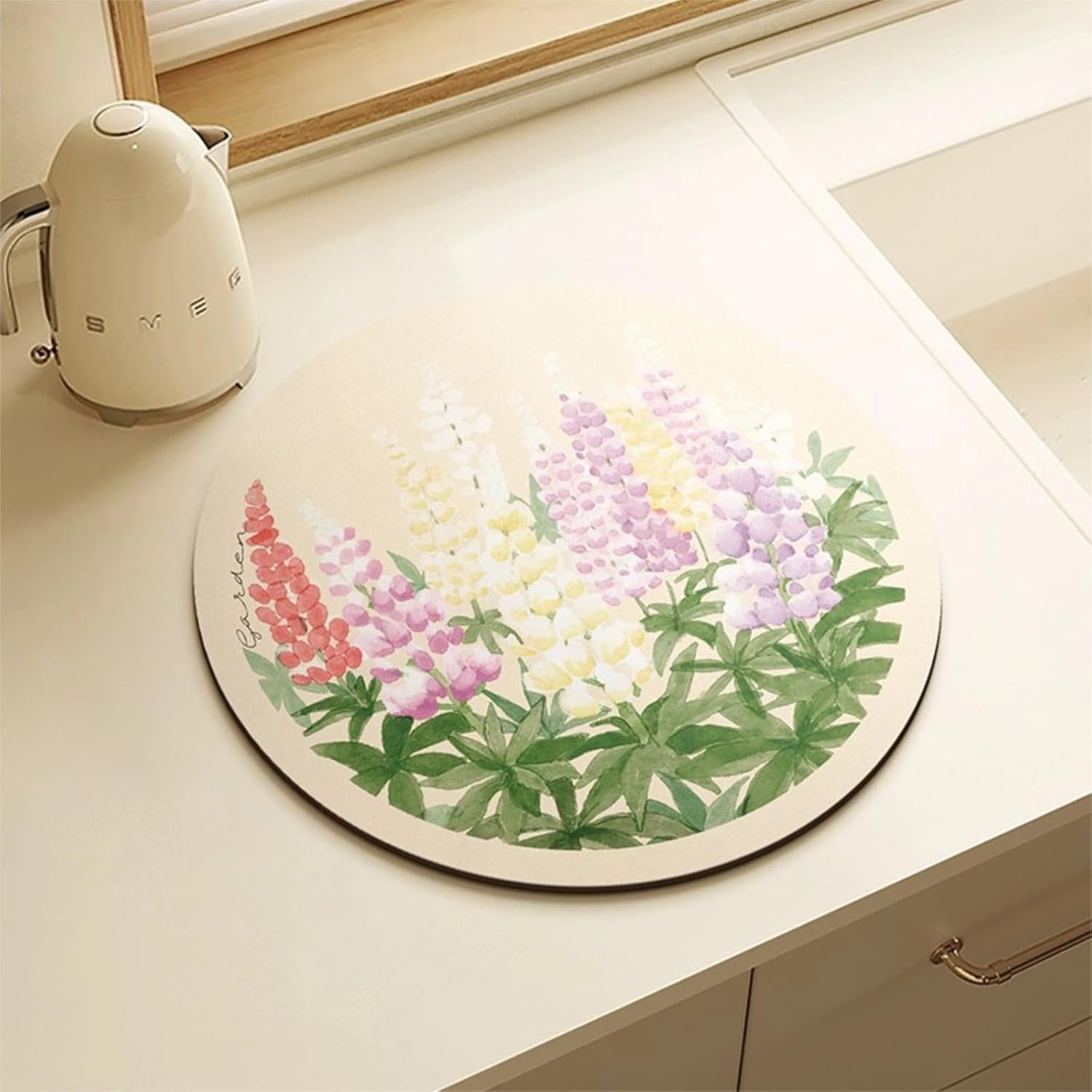 Dish Drying Mat - Absorbent Countertop Mat for Coffee Maker, Expresso Machine, Kitchen Use (07,20''×32'')