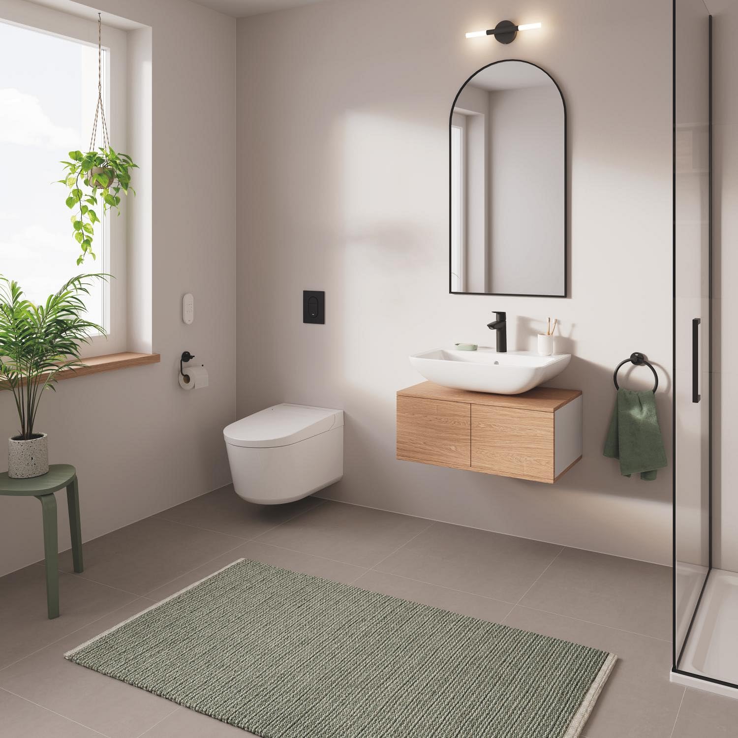 Grohe Pack 4 en 1 para WC suspendido Rapid SLX, bastidor 1,13 m, 36509SH0