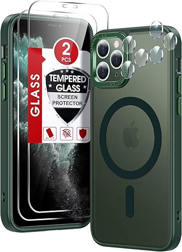 Miniatura 70 de LeYi Funda para iPhone XR: con protector de pantalla X2 + 2 funda para cámara [compatible con MagSafe] Funda protectora magnética i iphoneXR, Negro