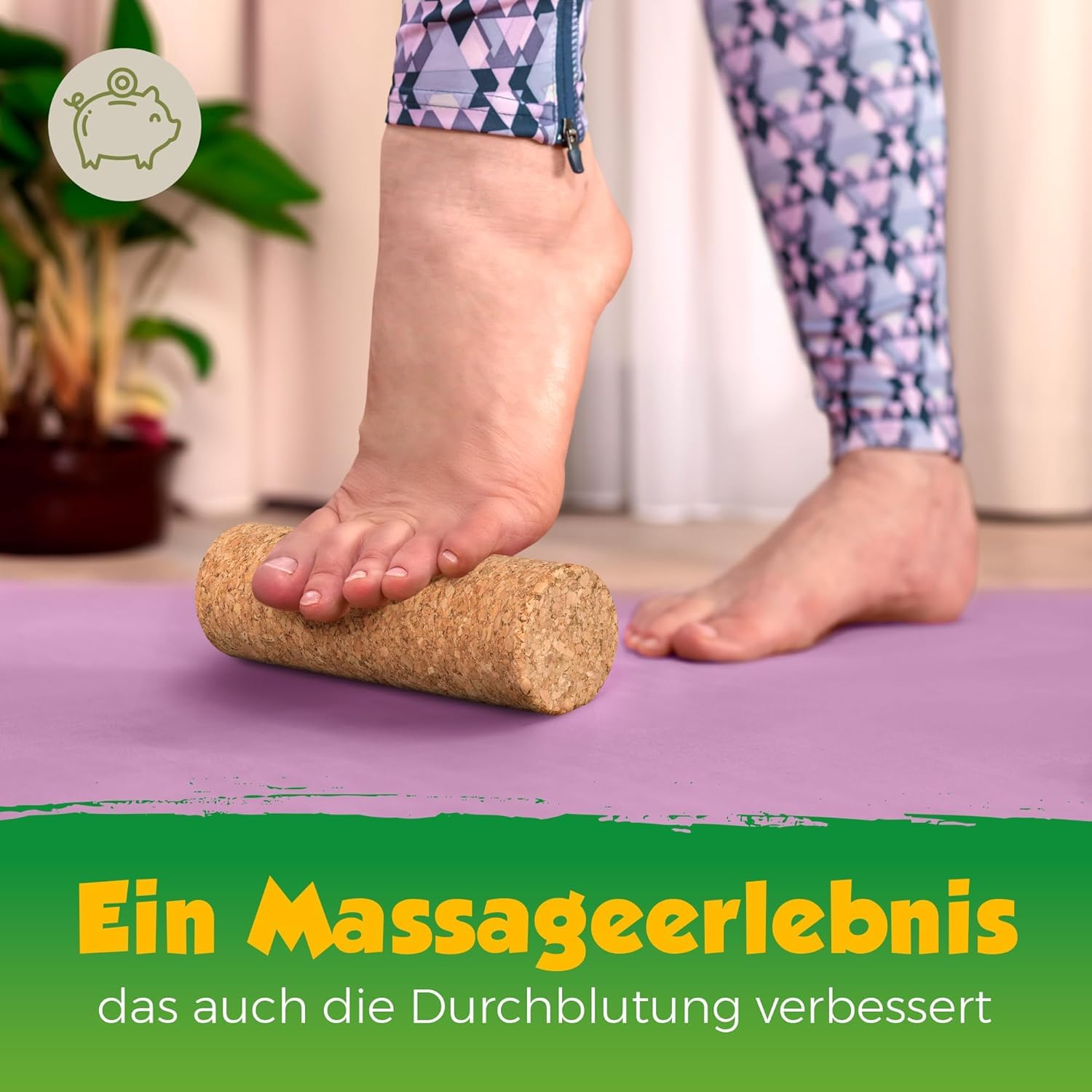 5-teiliges Massage-Set aus Kork | Faszien- und Massagetools aus Presskork | Duoball, Fußrolle, Faszienball & Triggertools | robust & langlebig | Made in Portugal