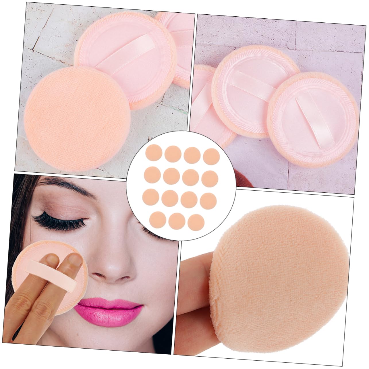 BESTYASH 15pcs Rounded Face Cosmetics Comfortable Makeup Applicators for Natural Application for Skin Tone Premium Quality