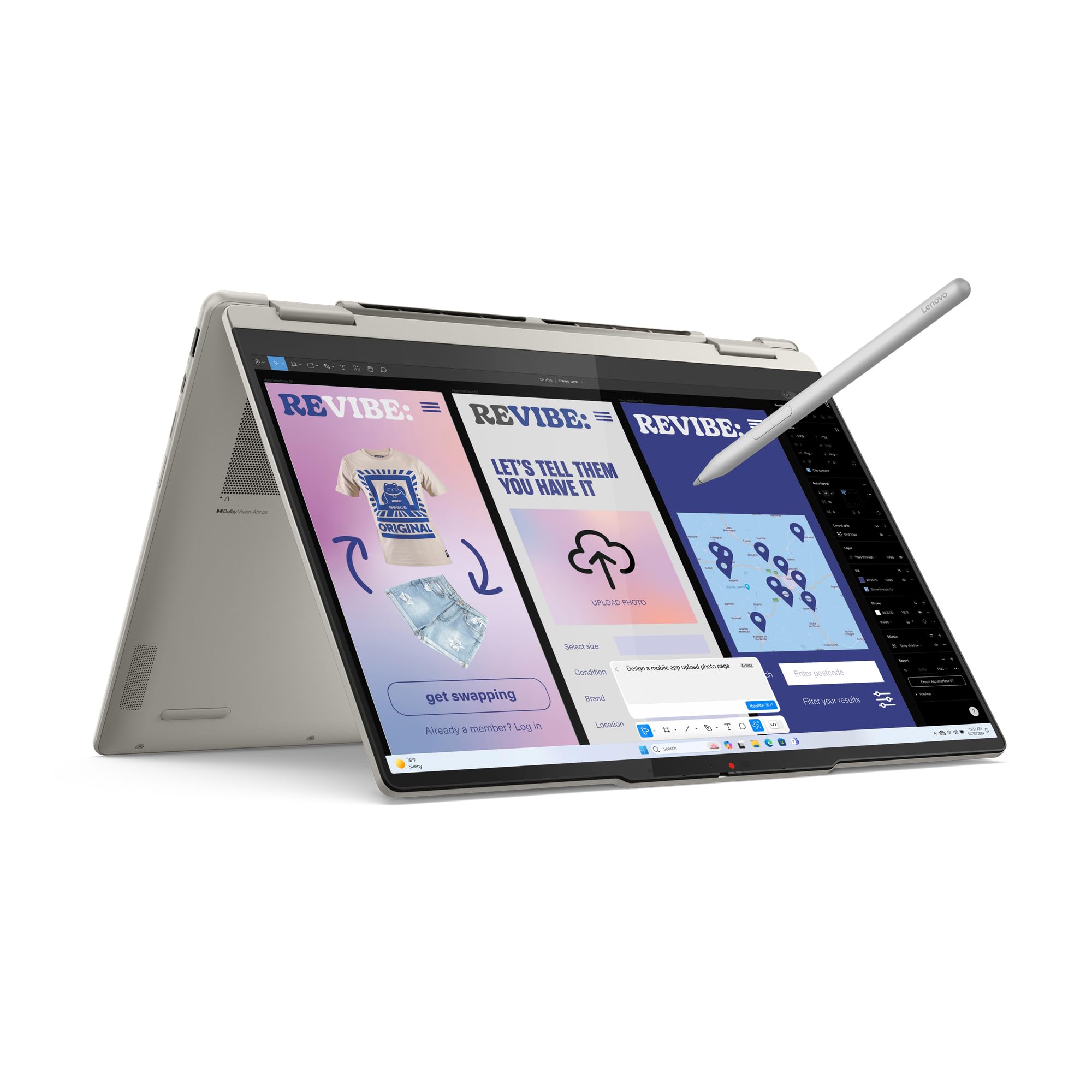 Lenovo Yoga 7 2-in-1 Gen 10 – Ordenador Portátil IA Convertible Táctil 14" OLED (Intel Core Ultra 5 226V, 16 GB RAM, 1 TB SSD, Wi-Fi 7, Win 11 Home, Copilot+ PC) Teclado QWERTY Español - Seashell