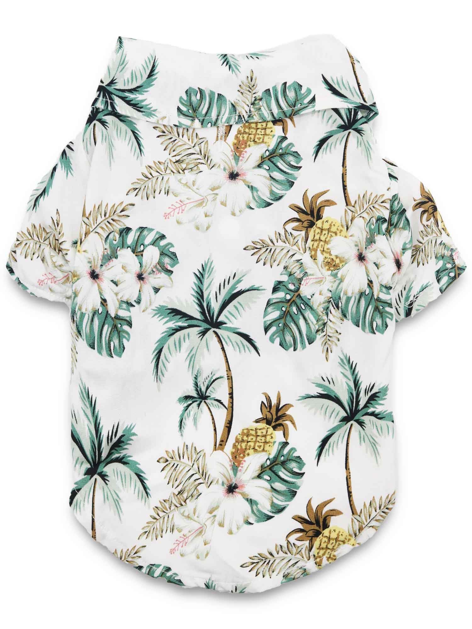 DroolingDog Hawaiian Shirts for Small Dogs Camp Clothes Cat Apparel Pet Vacation Tee Shirt — image 1