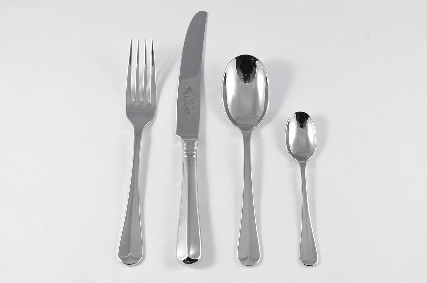 New Rattail Pattern 4 Piece place Setting Made in Sheffield England Stainless Steel Cutlery Fantastic