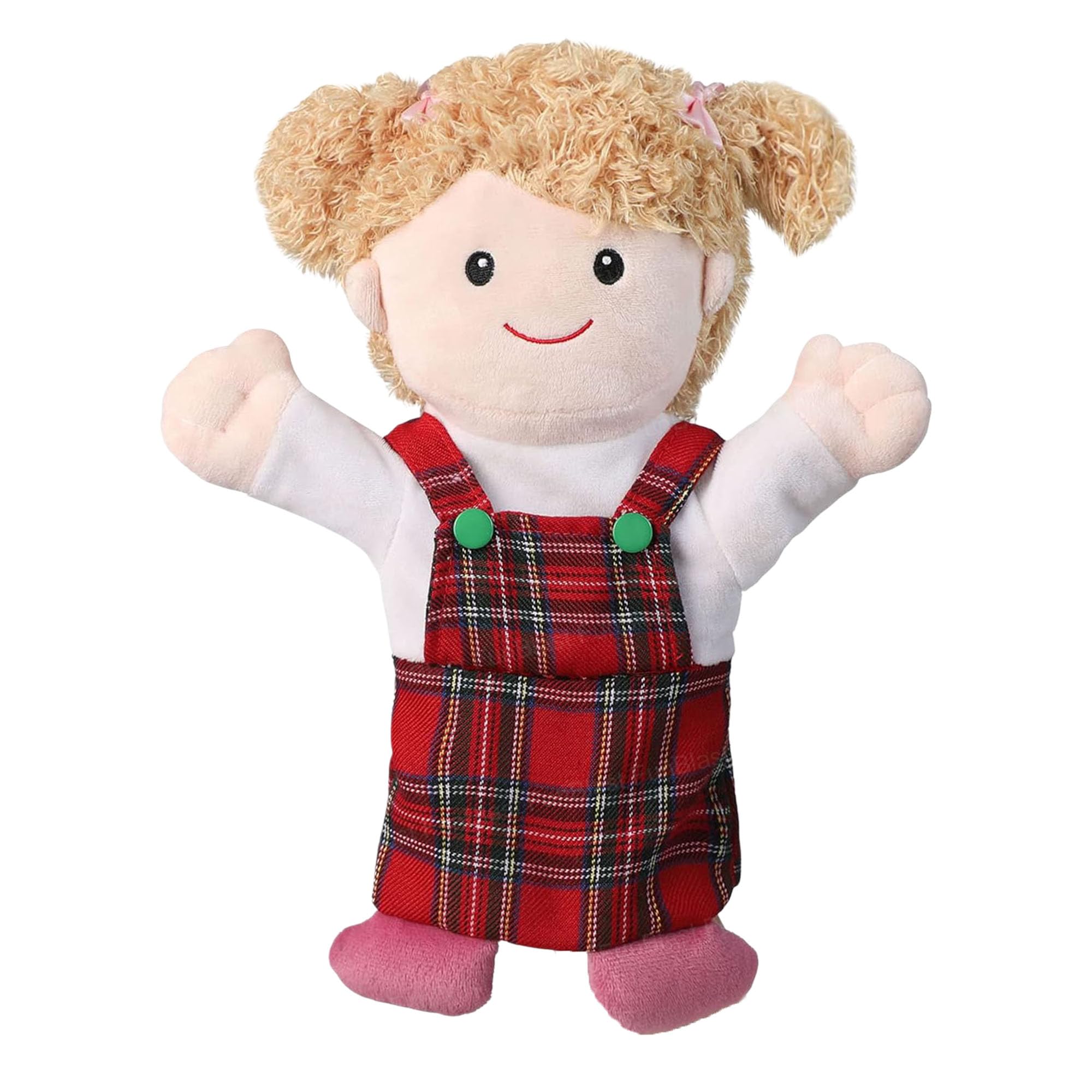 FunBlast Hand Puppet for Kids - Family Members Soft Hand Puppets for Kids Story Telling Toy for Kid, Hand Puppet Toy, Plush Hand Puppets Toys (Multicolor) (Daughter)