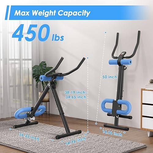 Miniatura 6 de Máquina de abdominales para entrenamiento de estómago, equipo de entrenamiento abdominal para gimnasio en casa, entrenador de abdominales, equipo de