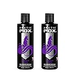 Arctic Fox Semi-Permanent Hair Dye, Vegan & Cruelty-Free, Conditioning, Ammonia-Free, Long Lasting, Purple AF, For All Hair Types, 8 Fl Oz (Pack of 2)