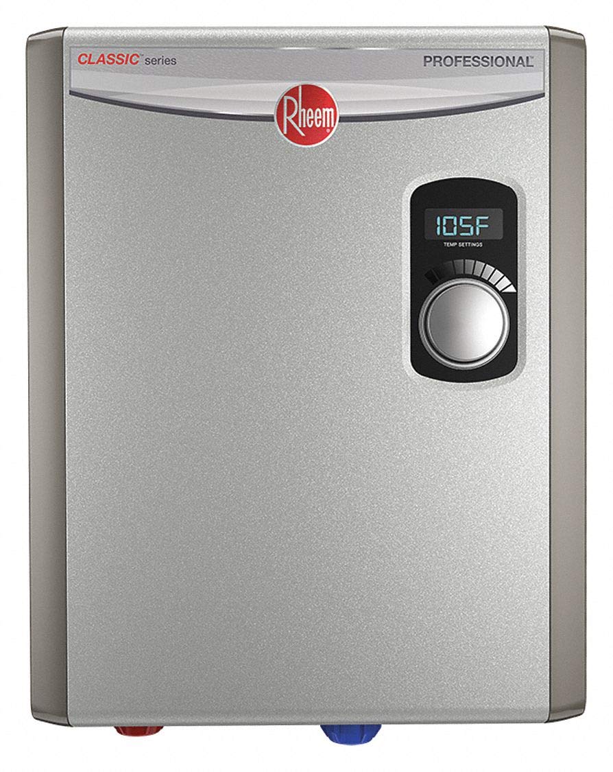 RHEEM 208/240V General Purpose Electric Tankless Water Heater, 18,000