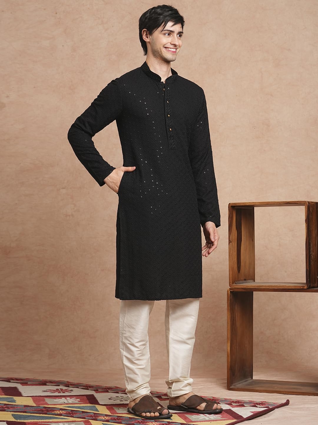 New Year Sale Swagg India Men'S Chikankari Kurta 4 New Year Sale Swagg India Men'S Chikankari Kurta