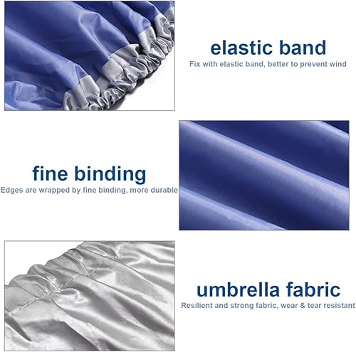 Miniatura 8 de BESPORTBLE Cubierta de la unidad del aire acondicionado al aire libre del aire acondicionado de Pared de la tela plateada escudo de la cubierta de