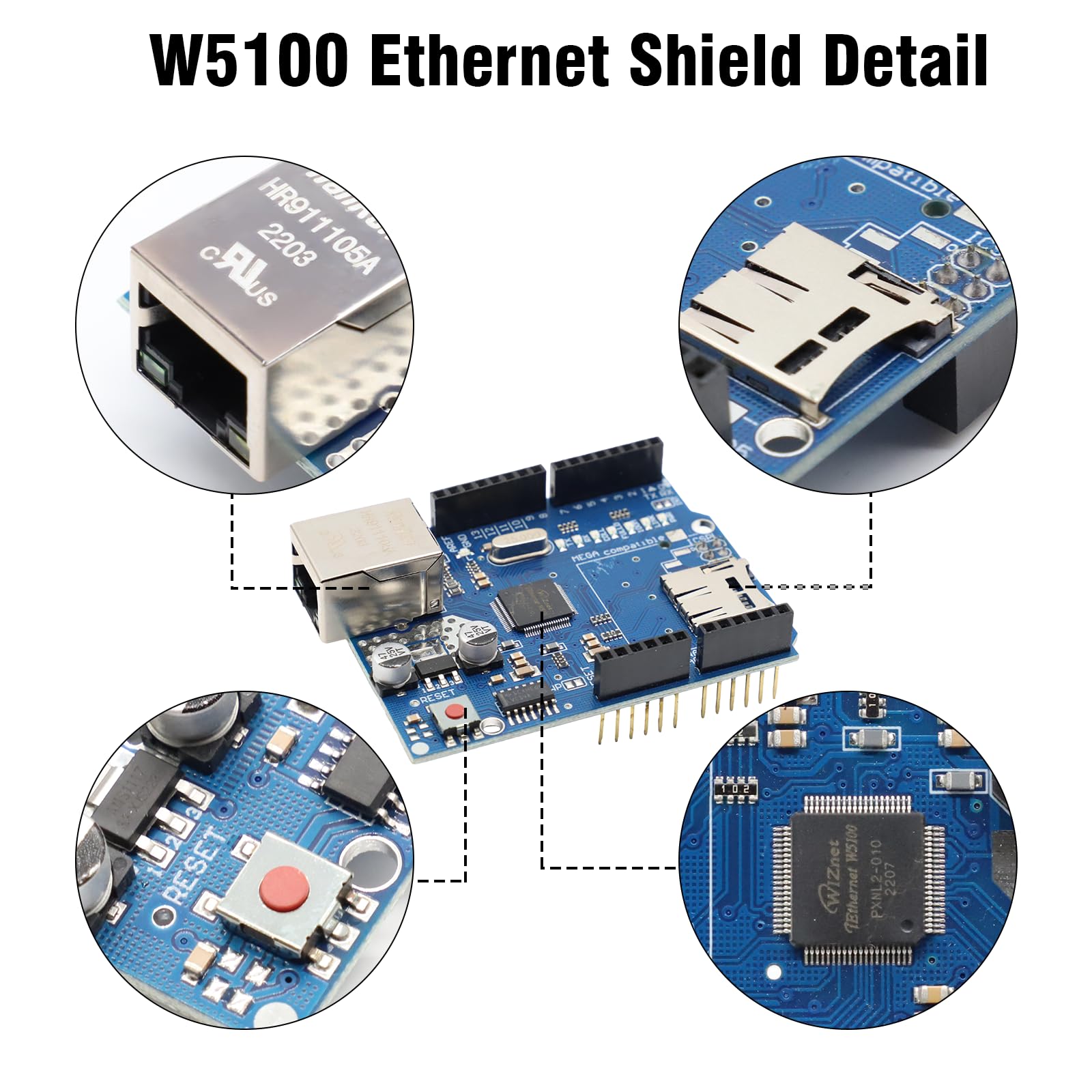 W5100 Scheda Binghe per Ethernet compatibile con Arduino