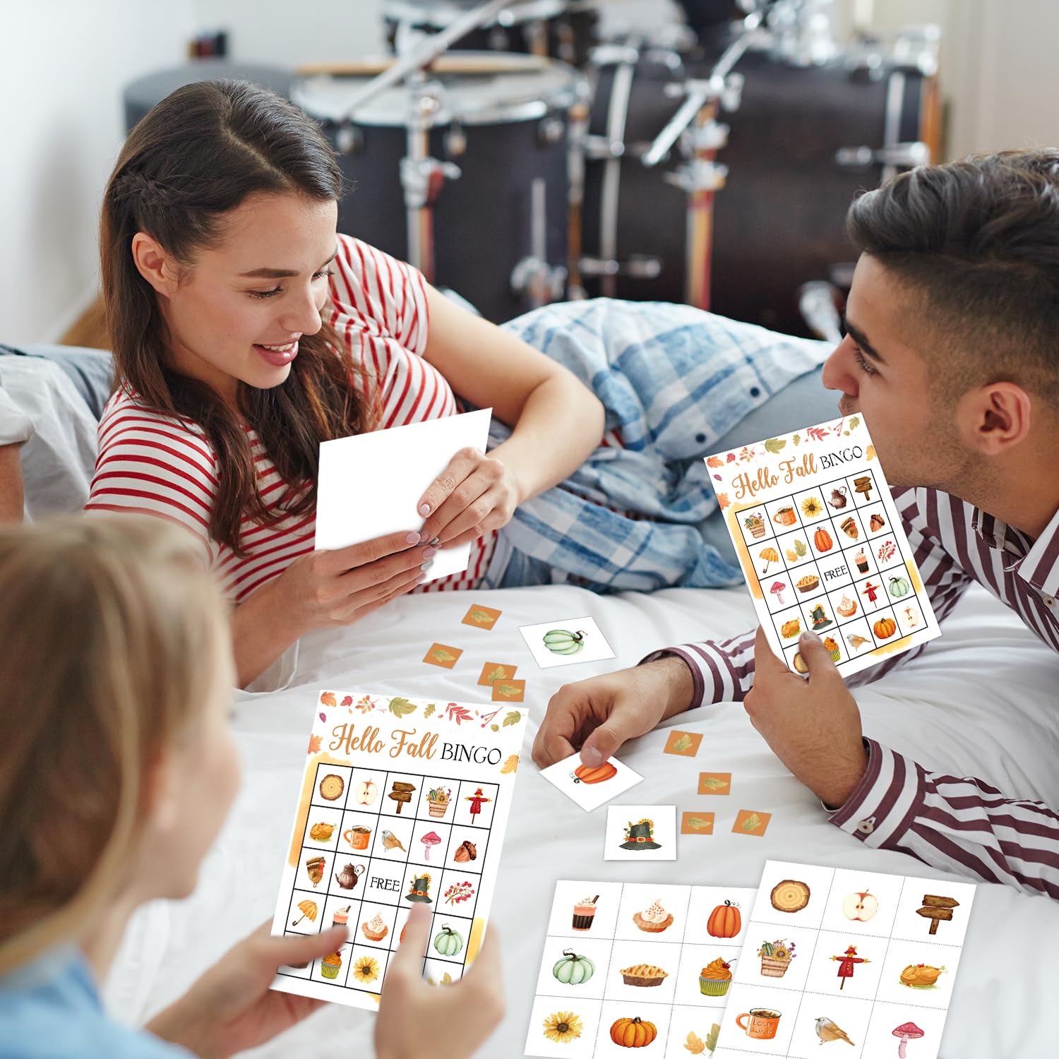 Thanksgiving Kid Games 2/mo - Finance 41Pcs Camping Bingo Game Cards ...