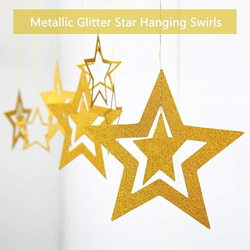 Miniatura 4 de Decoraciones de cumpleaños doradas, globos blancos y dorados, juego de decoraciones de fiesta con pancarta de feliz cumpleaños, cortina de flecos