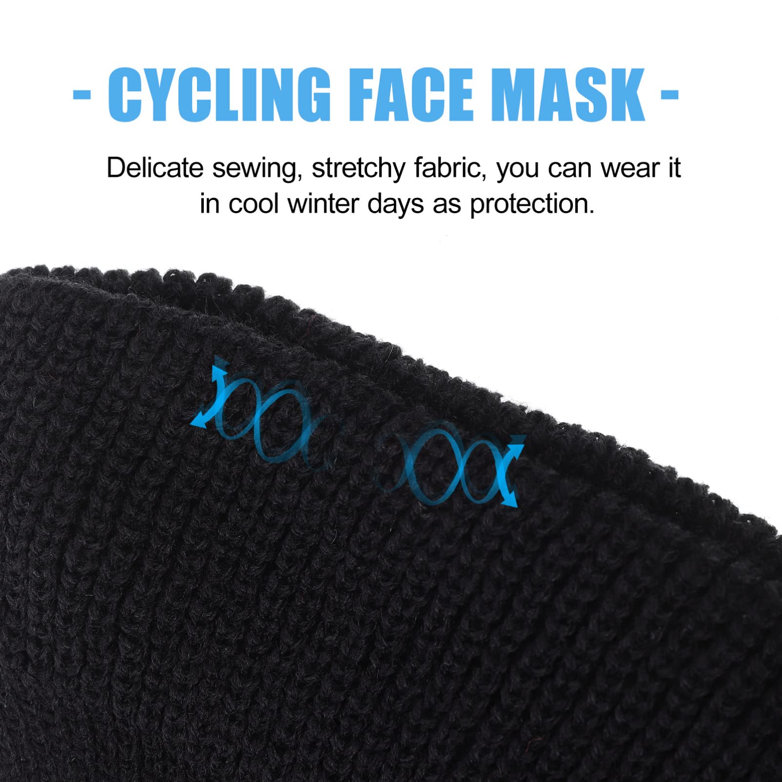 KESYOO Versatile Face Mask Neck Warmth Face Guard for Outdoor Sports Cycling and Mountaineering Black