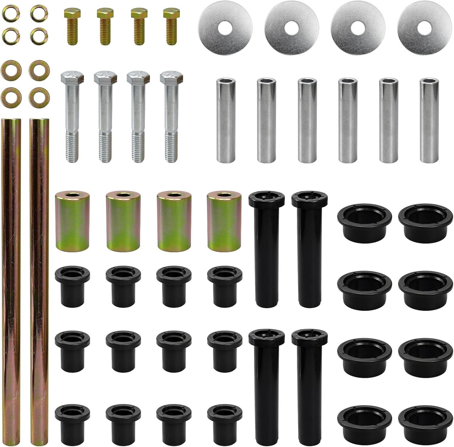 5020826 5133806 5434548 Rear Left & Right A-Arm Bushing Shaft Kit Compatible with Polaris Sportsman 400 450 500 600 700 800, Replace 5020826 5434548 5434551 5133806 5434550