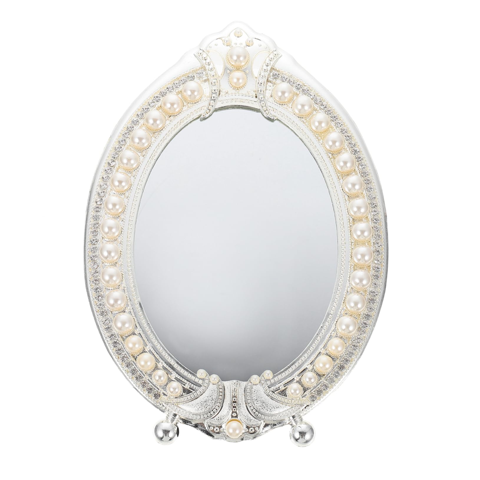 Miroir vintage à perles pour décorer la table de votre chambre