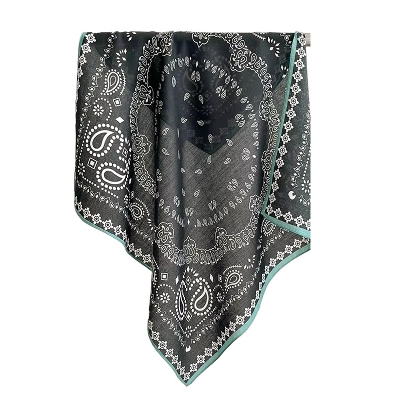 Bufanda de Seda for Mujer Primavera/Verano 70 cm Bufanda Cuadrada Estampada Pañuelo de Seda de imitación Transpirable for Mujer