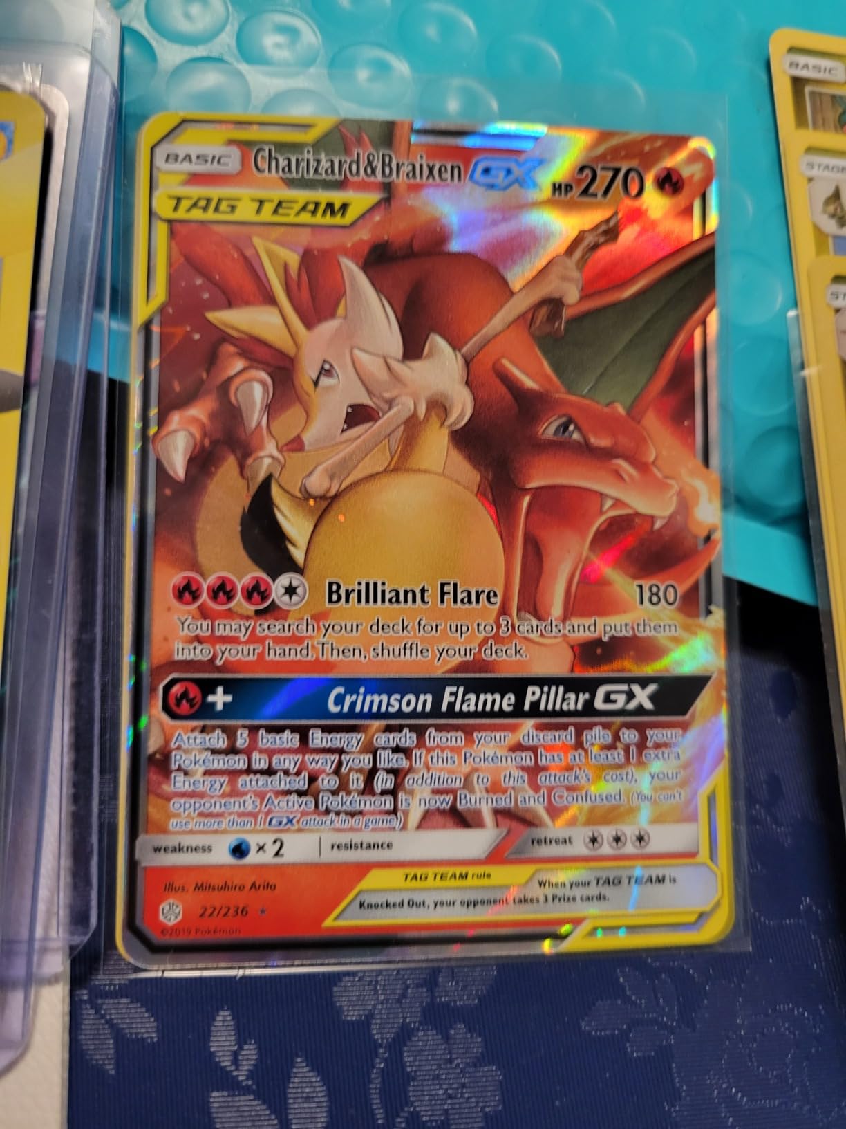 Pokemon - Charizard & Braixen Tag Team GX 22/236 - Tunisia | Ubuy